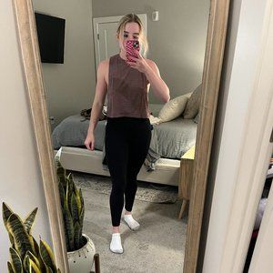 lululemon Light Purple Cropped Workout Tank